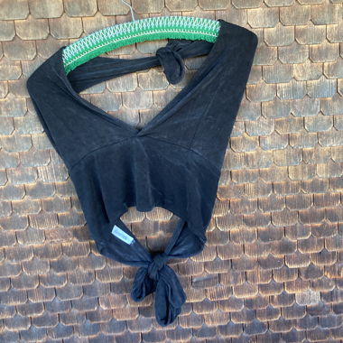 Black Rework Crop Top