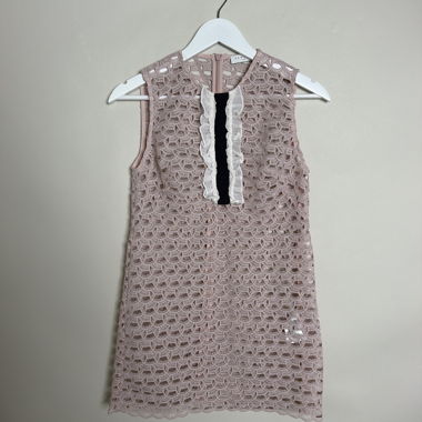 Abito in pizzo rosa Sandro