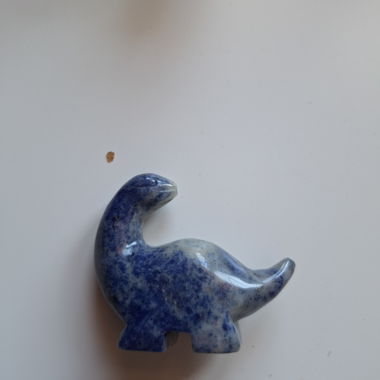 Dino en cristal bleu