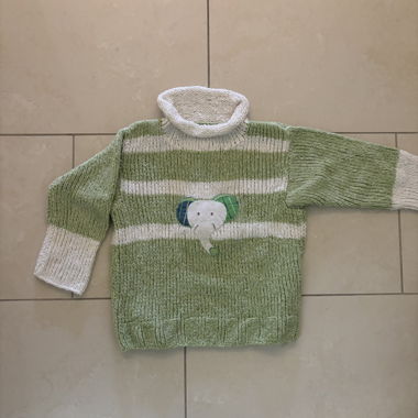 Handgestrickter Kinderpulli, 2-4 Jahre
