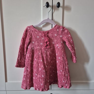 Abito nascita floreale rosa
