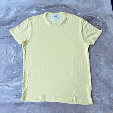 T-shirt ZARA jaune clair
