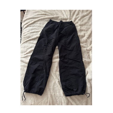 Schwarze Zara baggy Hose 