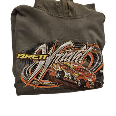 Felpa Vintage Uomo Cappuccio BRETT ARNDT Taglia L
