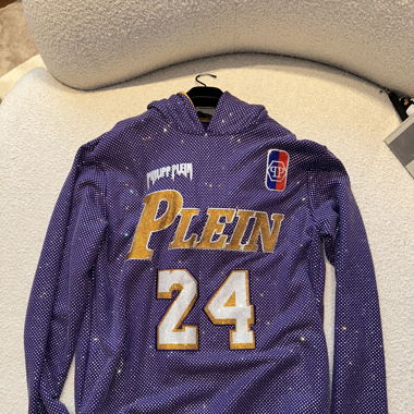 Philipp Plein Swarovski basket ball hoodie 
