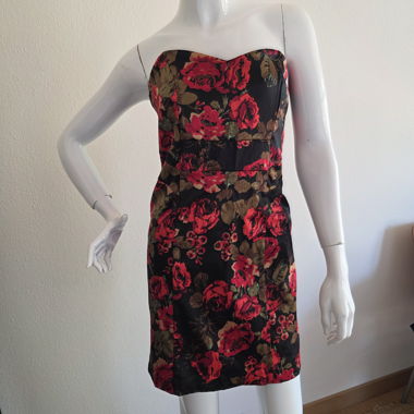 Zebra Floral Sheath Dress M