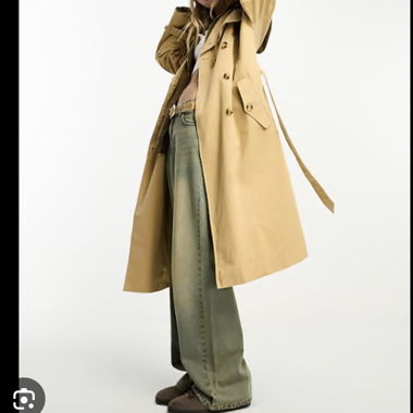 Trench oversize con cintura Object