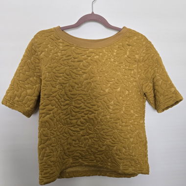 Top giallo testurizzato H&M