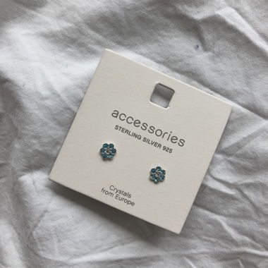 Sterling Silver 925 Crystal Earrings