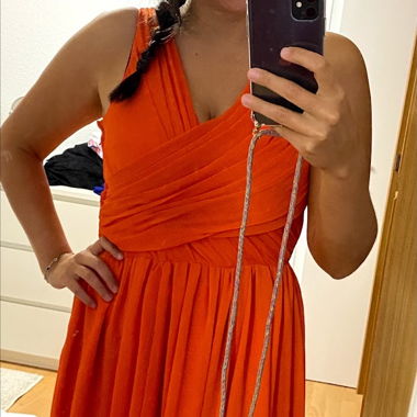 Oranges Sommerkleid von H&M