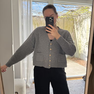 Grey Knit Cardigan