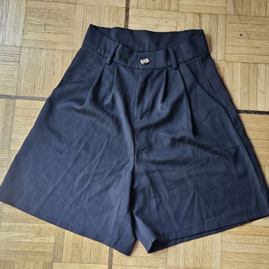 Black High-Waist Shorts