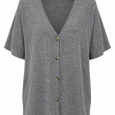 Cardigan en maille gris