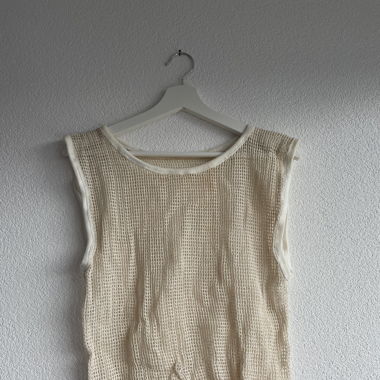 Netzoberteil creme/beige