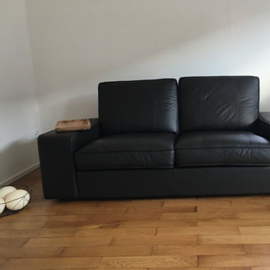 2er Sofa Leather / Leder dunkel Kivik