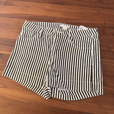Short righe nero e bianco