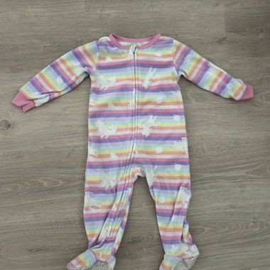 Tutina in pile con unicorno per bambini (18M)