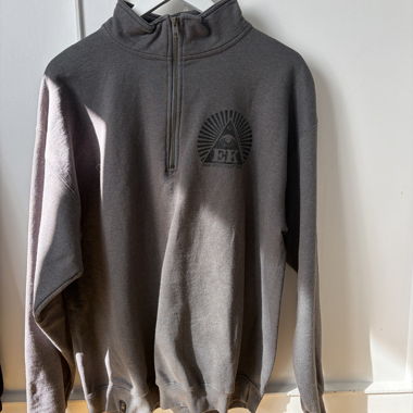 EgoKönig, Grey Half-Zip Sweatshirt