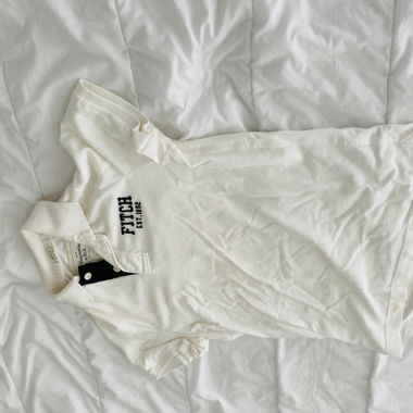Polo Abercrombie & Fitch blanc T. M