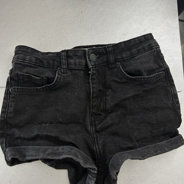 Black Denim Shorts