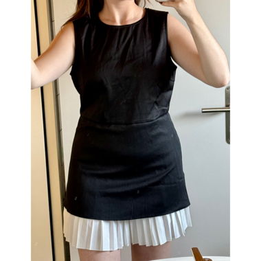 Pleated Mini Dress