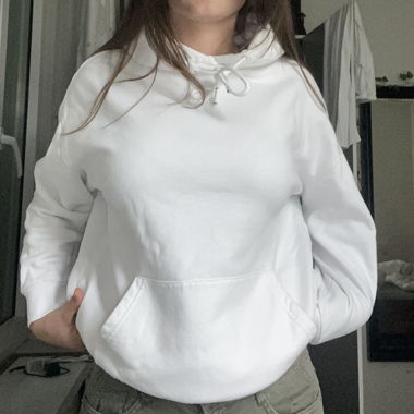 White hoodie