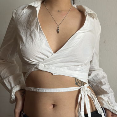 Camicia crop top