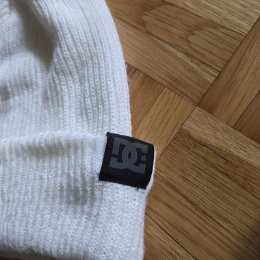White DC Beanie