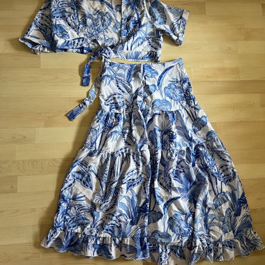 RIHOAS floral top skirt set