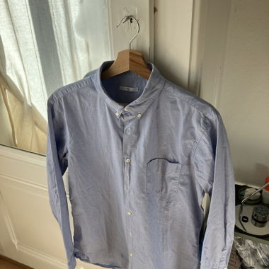Camicia con bottoni Uniqlo Jil Sander azzurro chiaro