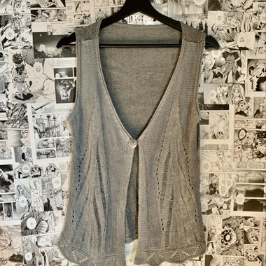 Witchy knitted layering vest
