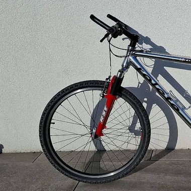 Top Mountainbike silber, Shimano Alivio, RST Gabel