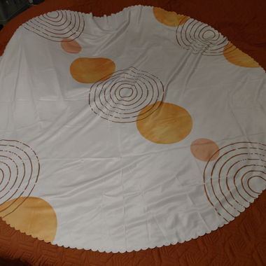 Nappe ronde blanche
