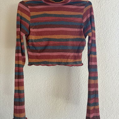 FARM RIO Striped Crop Top