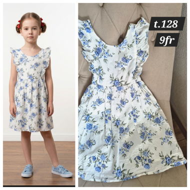 Blumenkleid für Mädchen Gr. 128