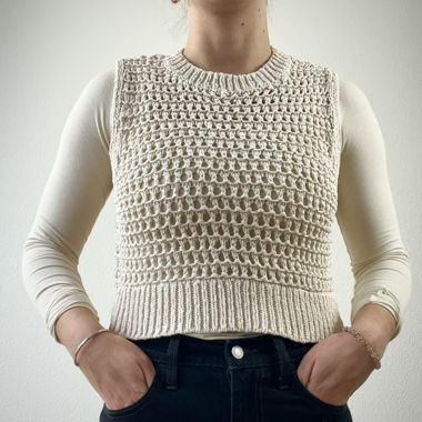 Crochet vest from Mango