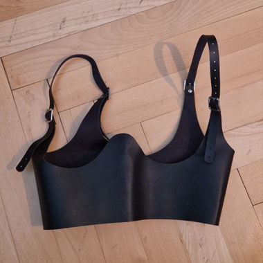 Ceinture bustier noire réglable