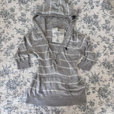 Haut en pull à capuche Vintage Abercrombie à rayures