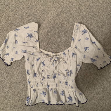 Blouse Carmen fleurie
