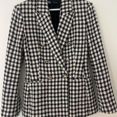 Zara Houndstooth Blazer