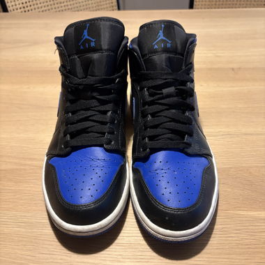 Nike Air Jordan 1 Mid schwarz/blau EU 42