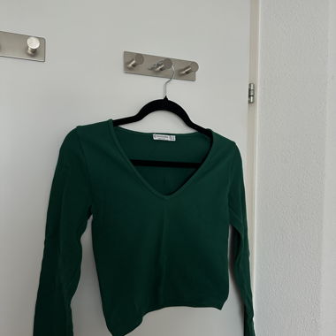 stradivarius crop langarm