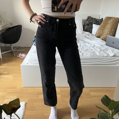 Schwarze Vintage Jeans