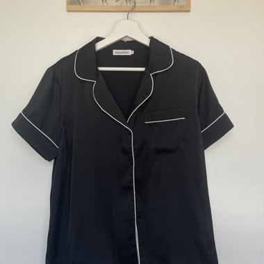 Camicia da pigiama & shorts neri