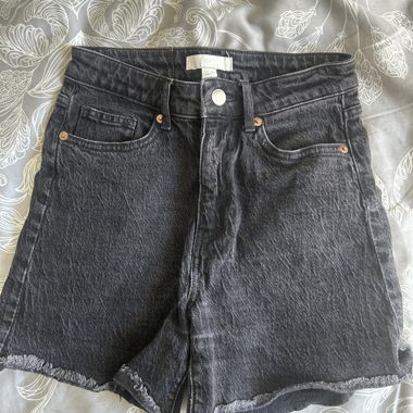 Short in denim nero