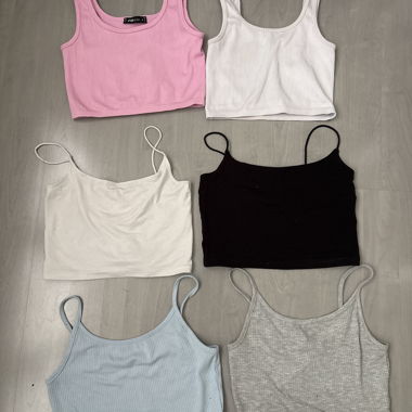 6er-Set crop tops