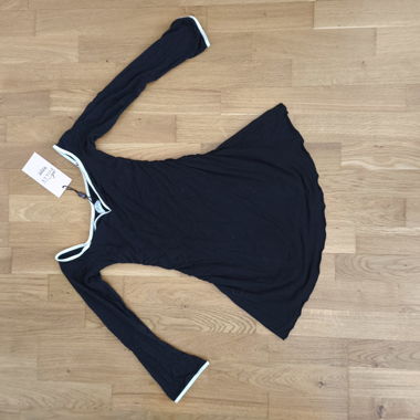 Polly Long-Sleeve Top Black S