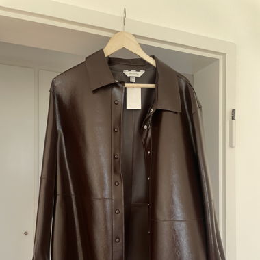 Lederjacke H&M dunkelrot