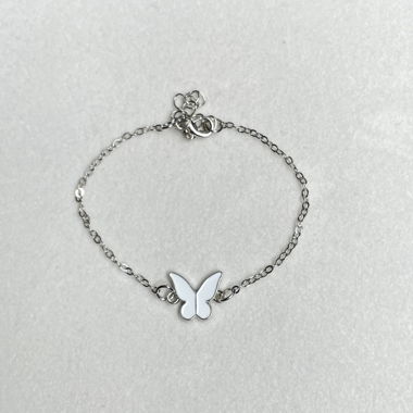 Silvery Butterfly Bracalet