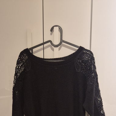 3/4 Top Strick mit Spitze